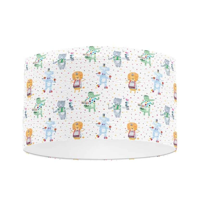 Lampenkap Krokodil leeuw olifant maken muziek