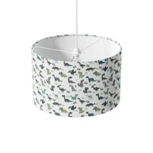 Lampenkap - KInderlamp -Lampenkap Happy dinosaurus groen