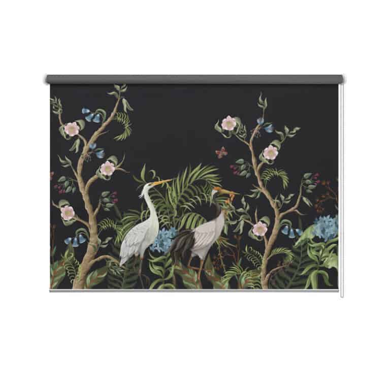 Rolgordijn Kraanvogels illustratie