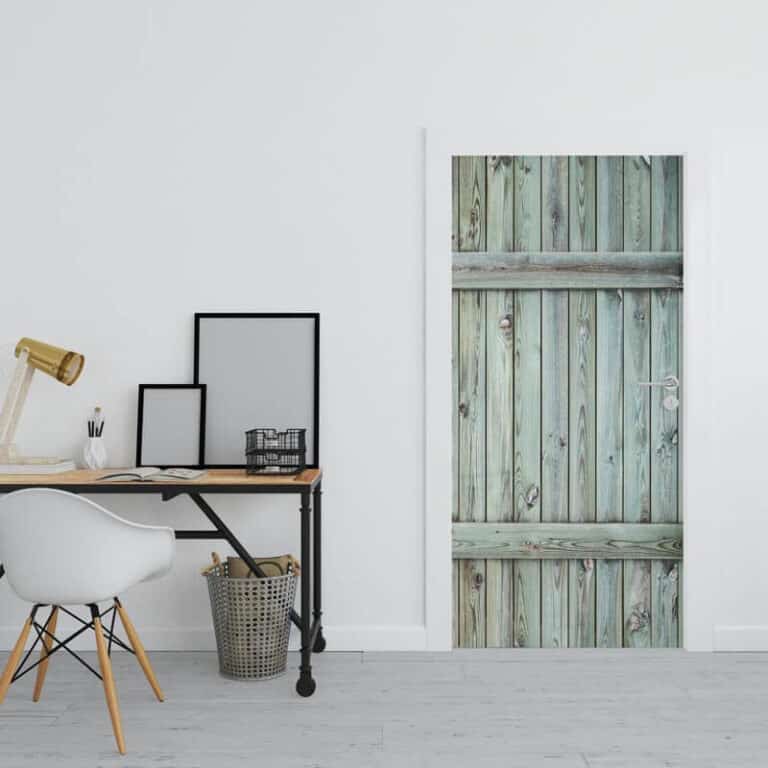 Deursticker Staldeur groen