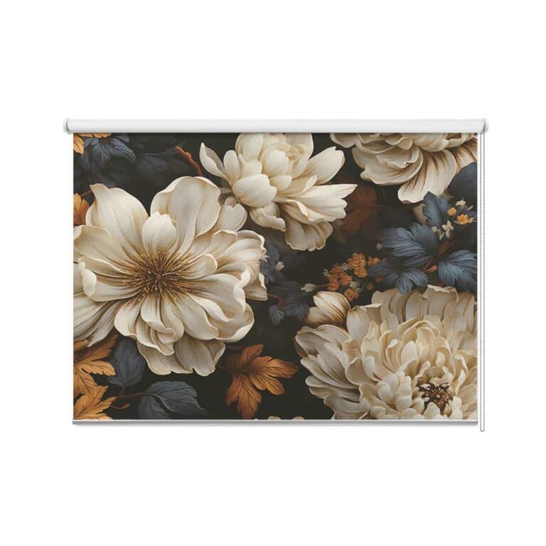 Rolgordijn Klassieke bloemen