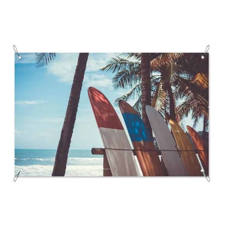 Tuinposter Vintage surf beach