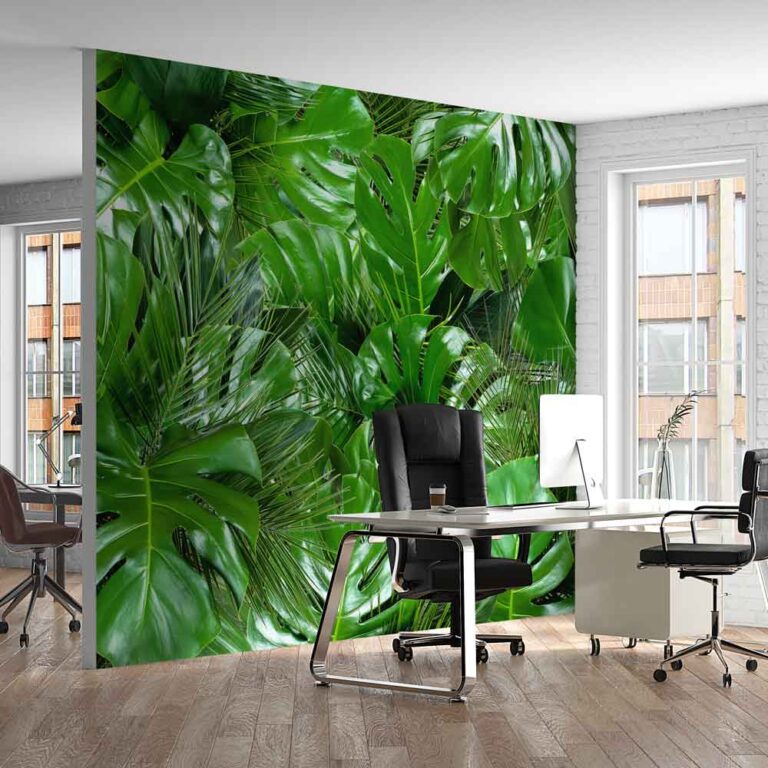 Fotobehang Jungle bladeren