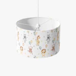 Lampenkap - KInderlamp - Lampenkap Zebra leeuw giraf