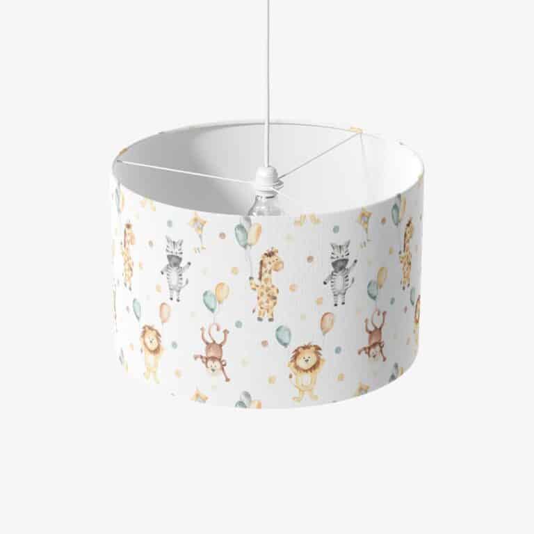 Lampenkap - KInderlamp - Lampenkap Zebra leeuw giraf