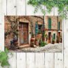 Tuinposter Gezellig Italiaans straatje