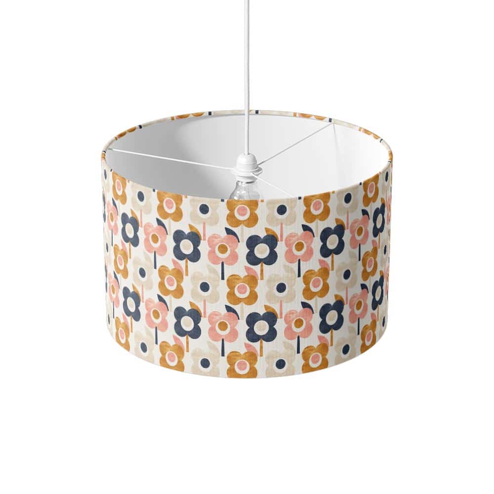 Lampenkap Retro bloemen modern