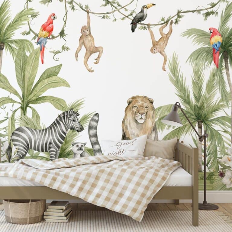 Fotobehang Drukte in de jungle