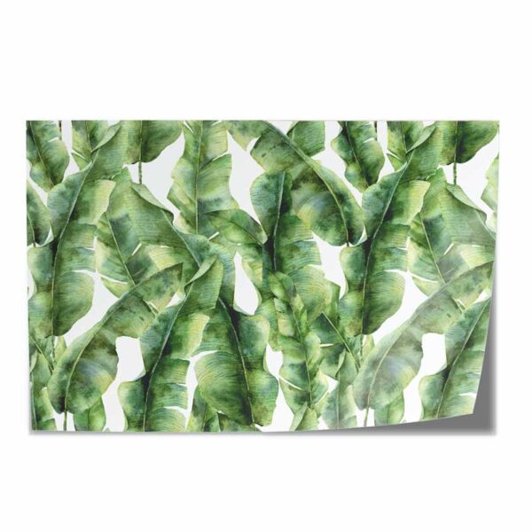Tafelsticker Tropische bladeren patroon groen aquarel