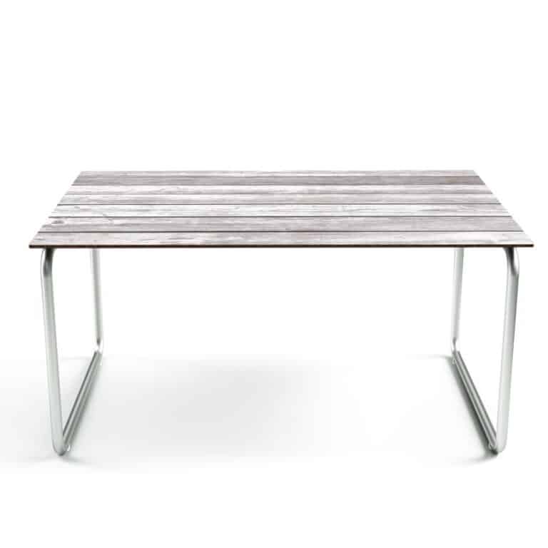 Tafelsticker Hout planken bruin wit