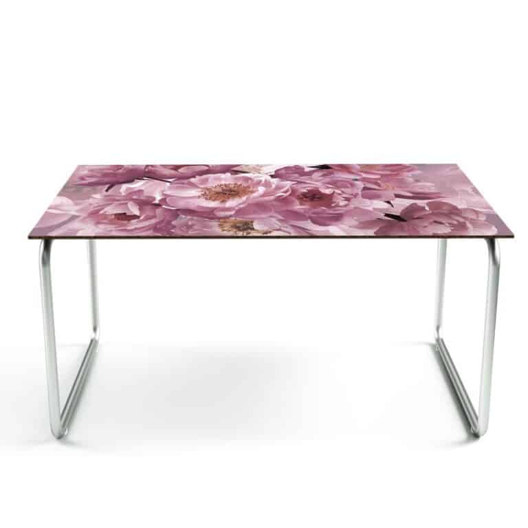 Tafelsticker Roze pioenrozen