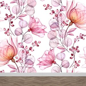 Fotobehang Bloemen in detail roze
