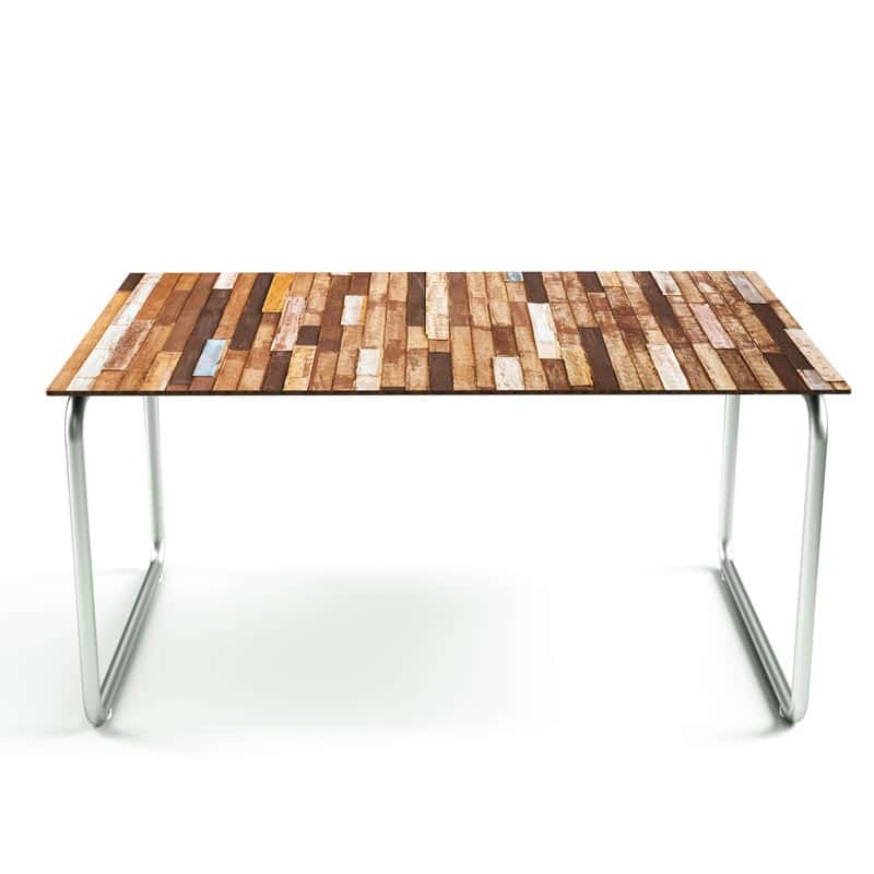 tafelsticker Houten planken trend