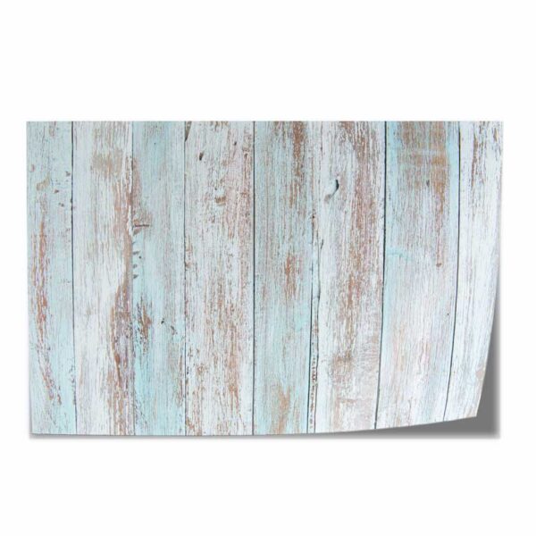 Tafelsticker steigerhout pastel blauw