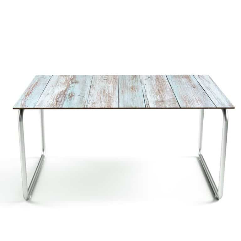 Tafelsticker steigerhout pastel blauw