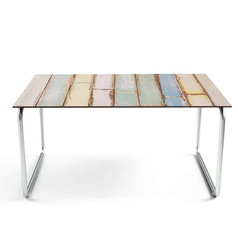 Tafelsticker-Gekleurd-hout pastel