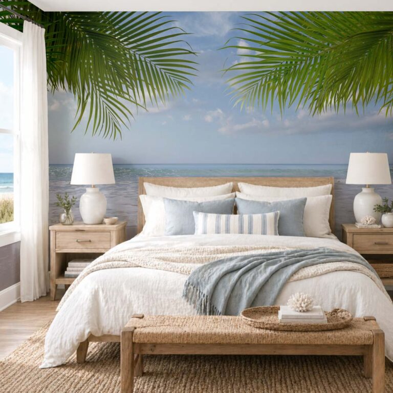 Fotobehang Genieten van het strand slaapkamer