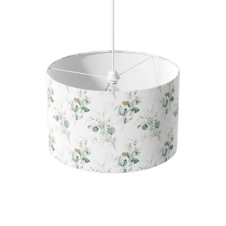 Lampenkap Eucalyptus blaadjes met goudaccent