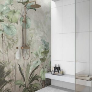 Badkamer behang Terug naar de jungle badkamer