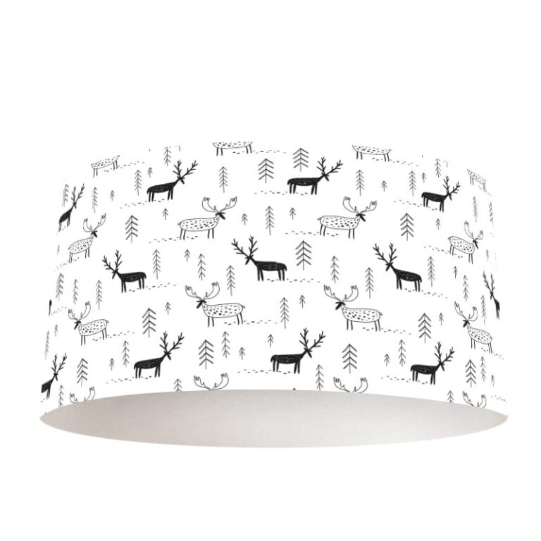 Lampenkap Rendieren patroon