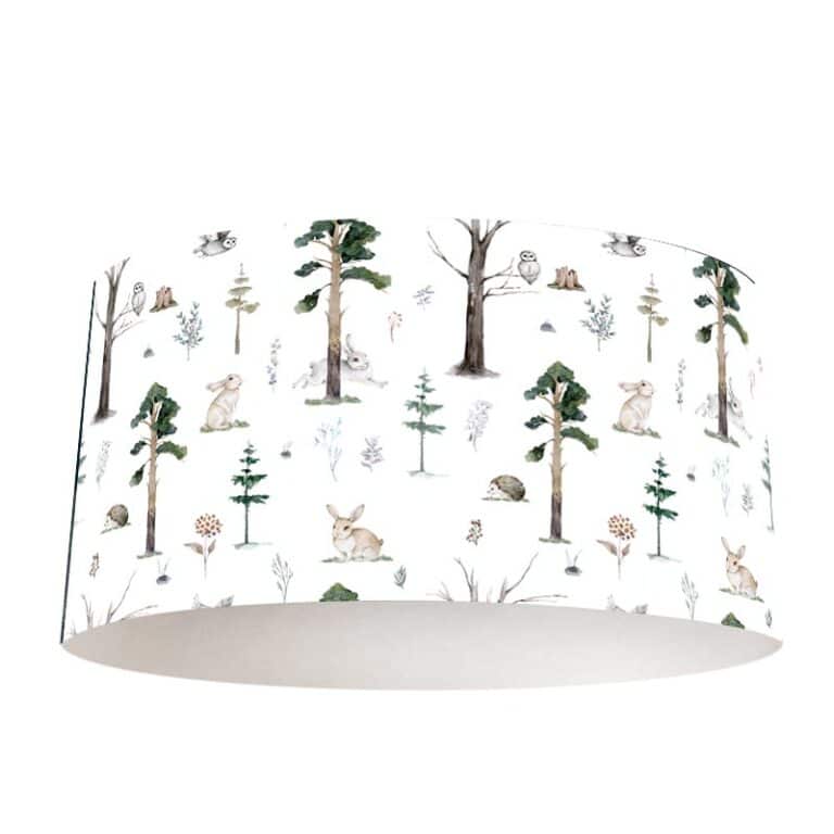 Lampenkap Konijntjes in het bos