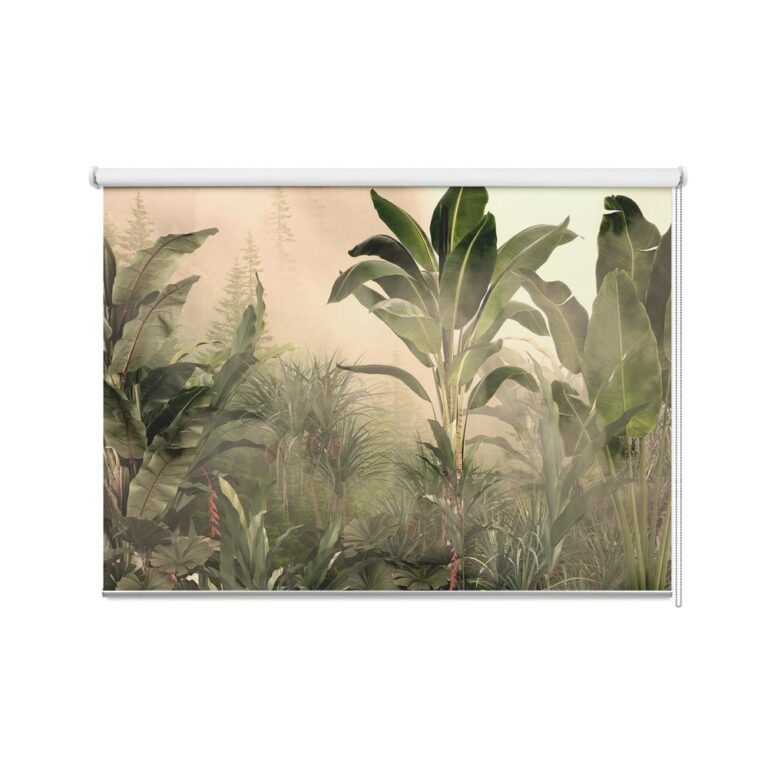 Rolgordijn in de groene jungle