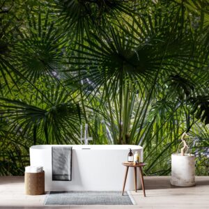 Badkamer behang Onder de palmboom