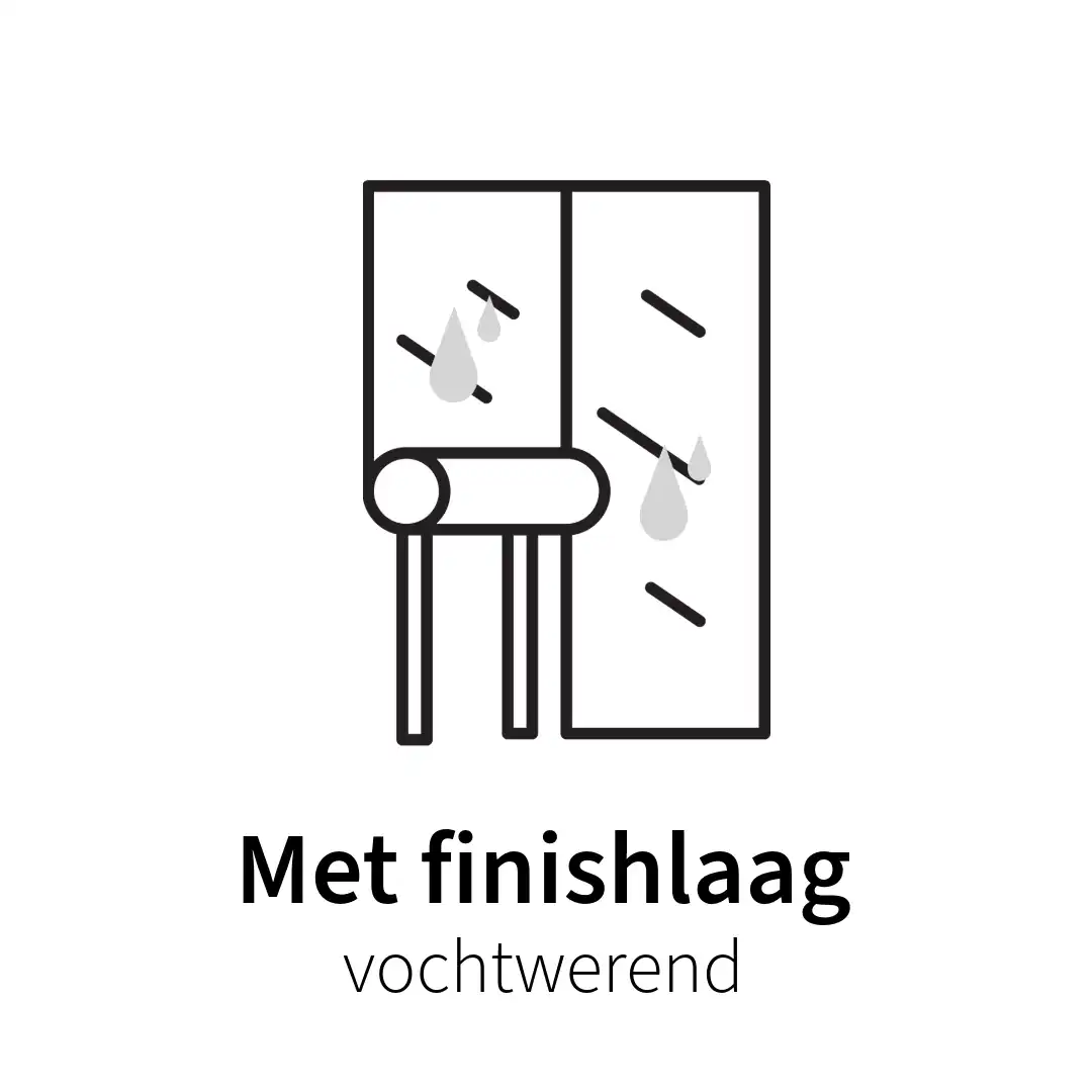 met finishlaag icoon