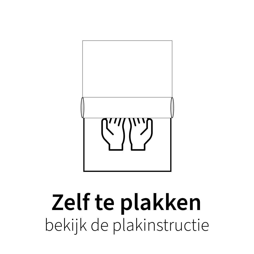 zelf te plakken - montage