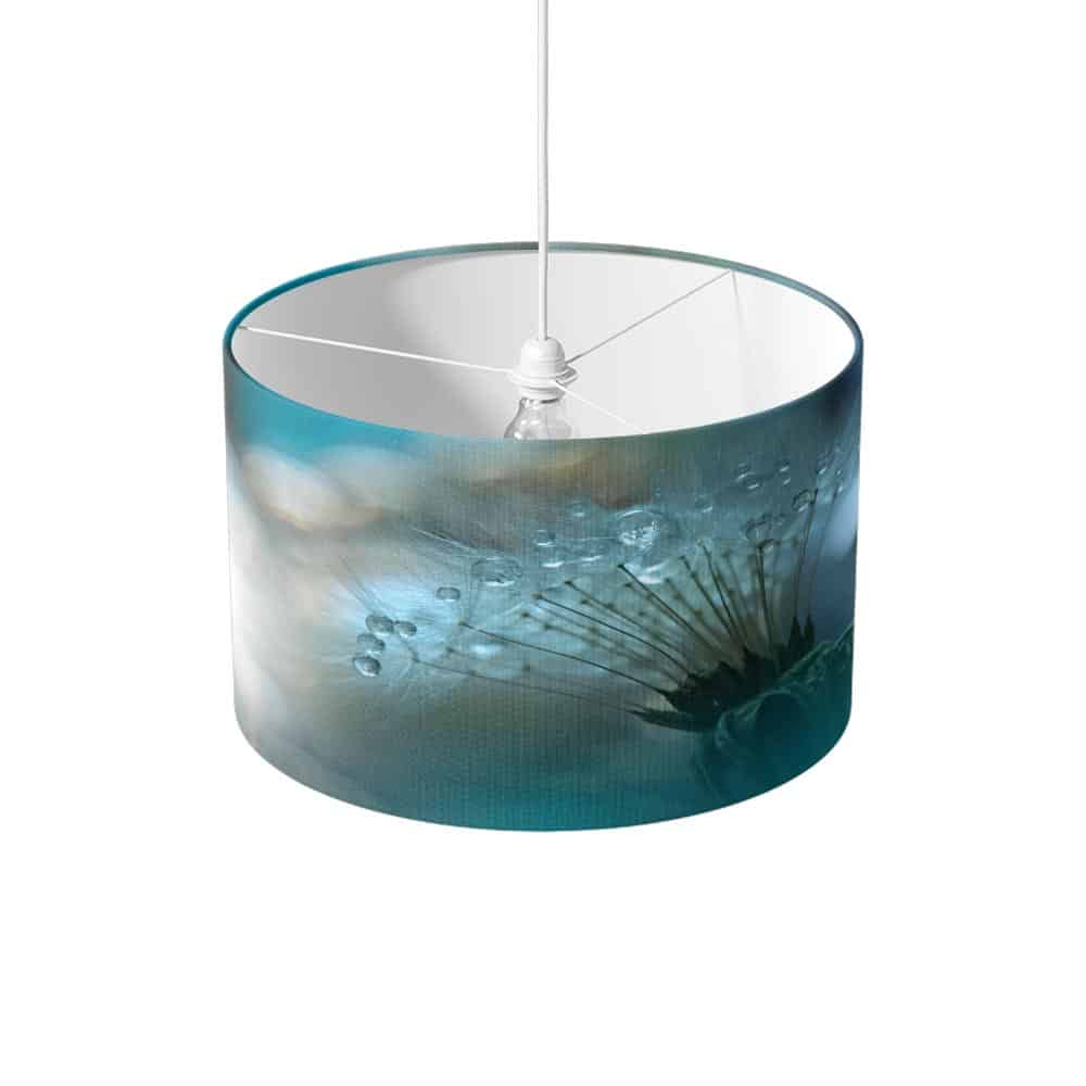 Lampenkap Dandelion met waterdruppels
