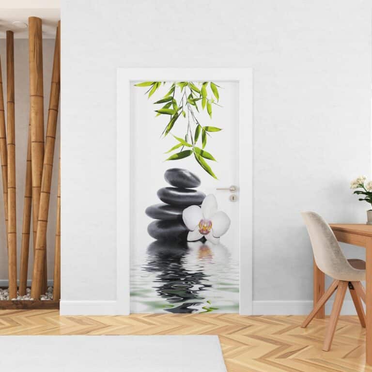 Deursticker Orchidee spa