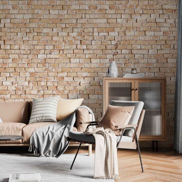 Fotobehang Lichte bakstenen