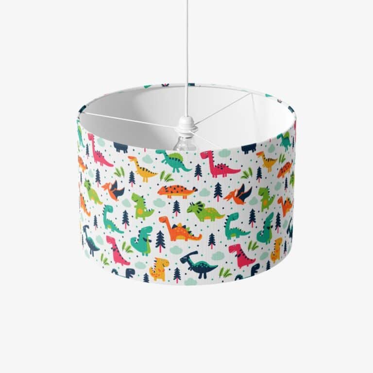 Lampenkap - KInderlamp -Lampenkap Happy dinosaurus