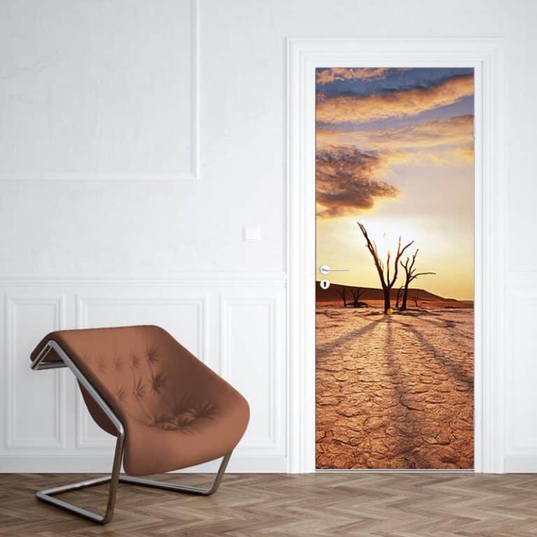 Deursticker Woestijn landschap