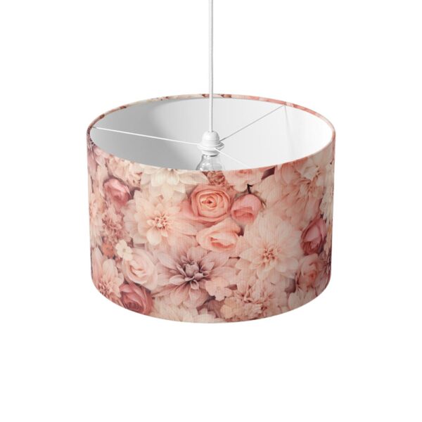 Lampenkap Roze bloemen boeket