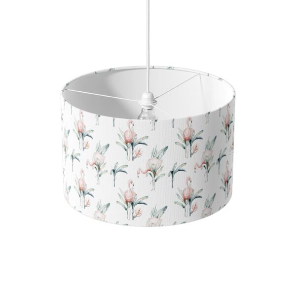 Lampenkap Flamingo patroon aquarel