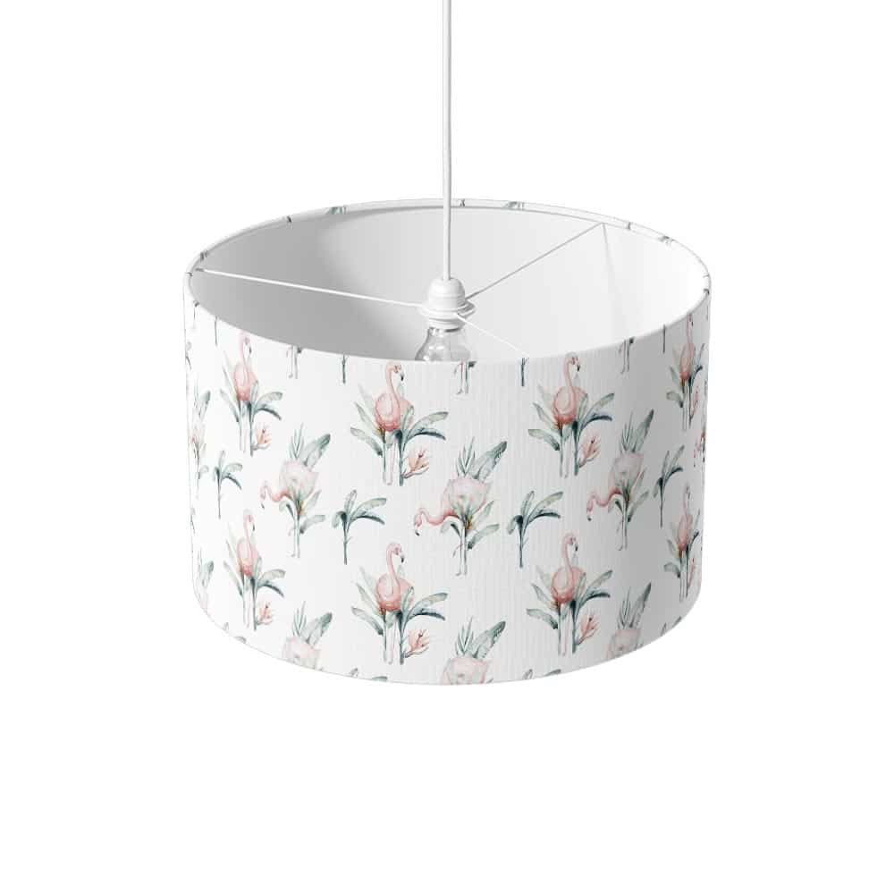 Lampenkap Flamingo patroon aquarel
