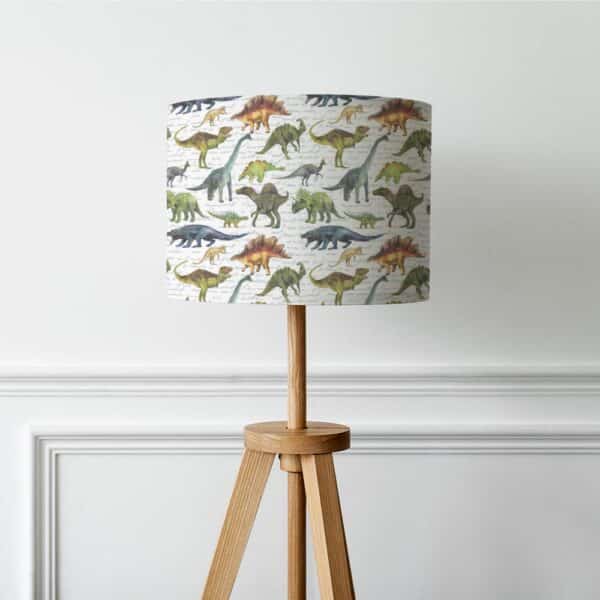 Lampenkap - KInderlamp - Lampenkap Dinosaurussen patroon