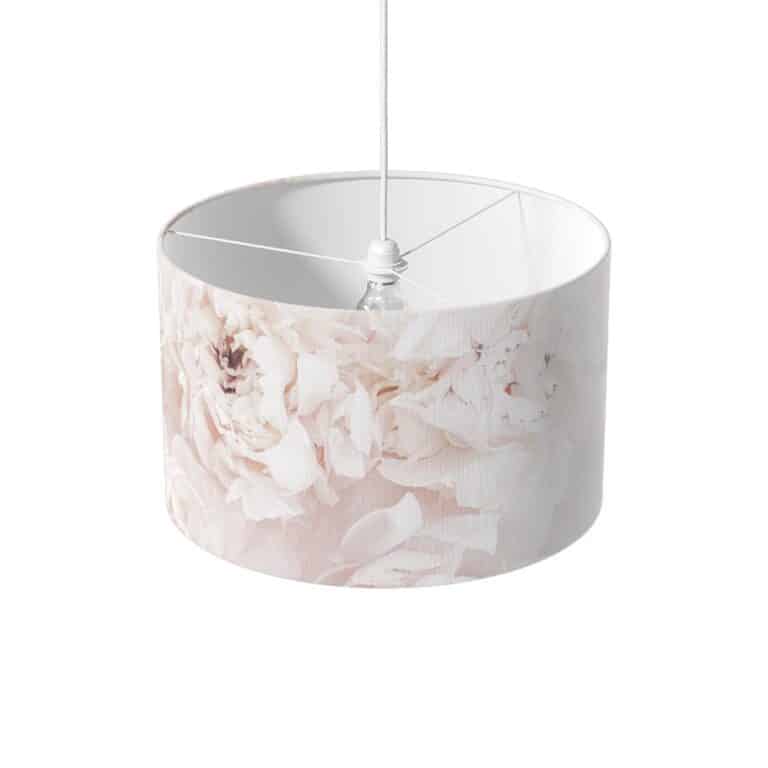 Lampenkap Pioenrozen close up - lampenkap