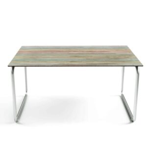 Tafelsticker Houten planken pastel gekleurd