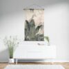 Textielposter Giraf en olifant