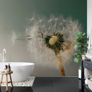 Badkamer behang Paardenbloem solo