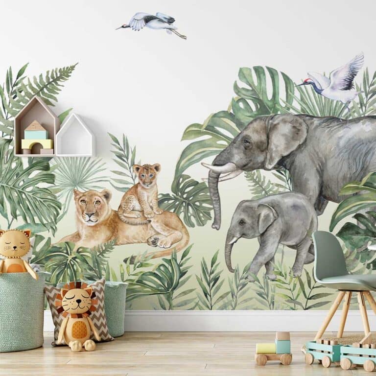 Kinderbehang op safari