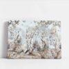 Canvas Pauw in klassieke botanische tuin
