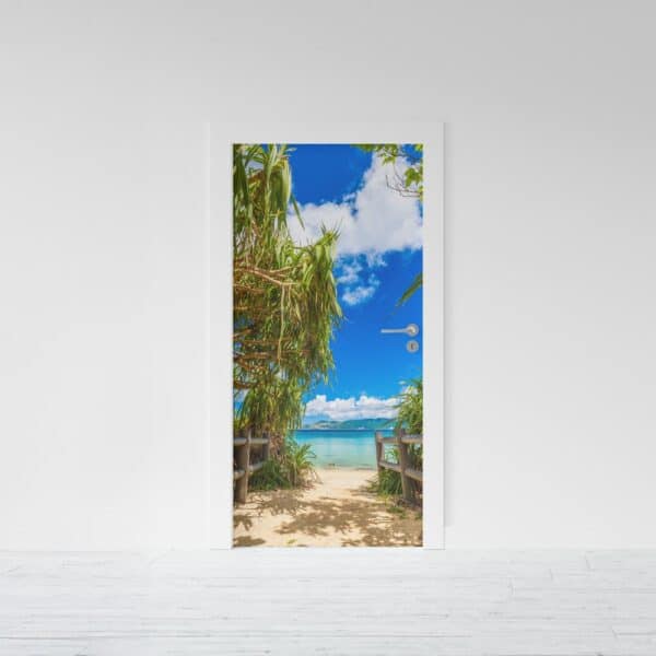 Deursticker strand - deursticker - deurposter