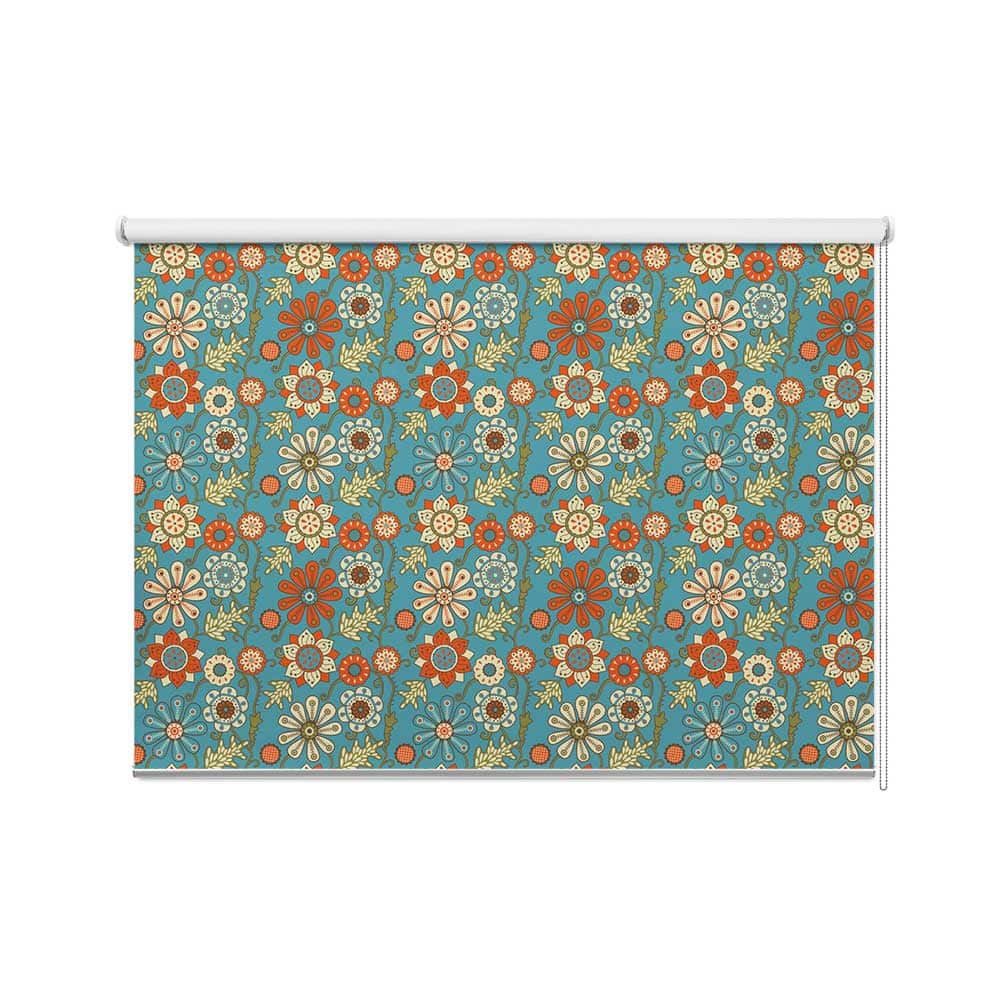 Rolgordijn - rolgordijn op maat - rolgordijn met print - bedrukte rolgordijnen - retro rolgordijn