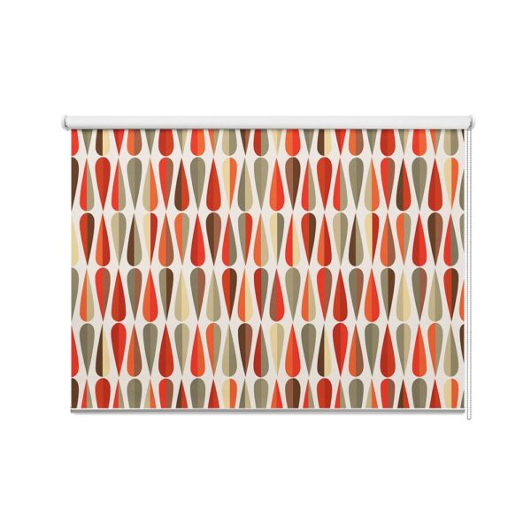 rolgordijn Retro gekleurde druppels