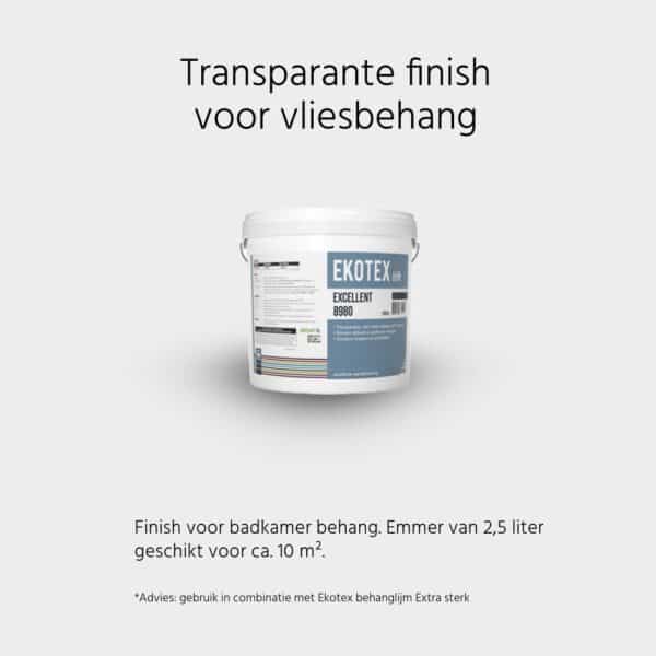 Ekotex finish voor badkamer behang