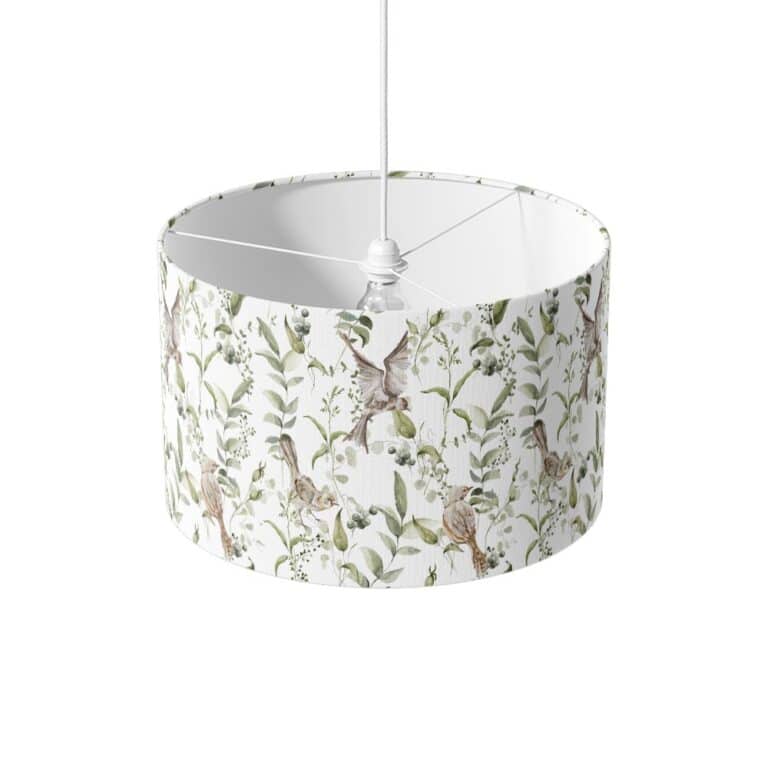 Lampenkap Vogels en blaadjes