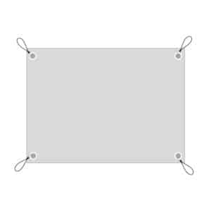 youpri tuinposter - tuindoek - tuinposter met ringen in hoeken en spanners